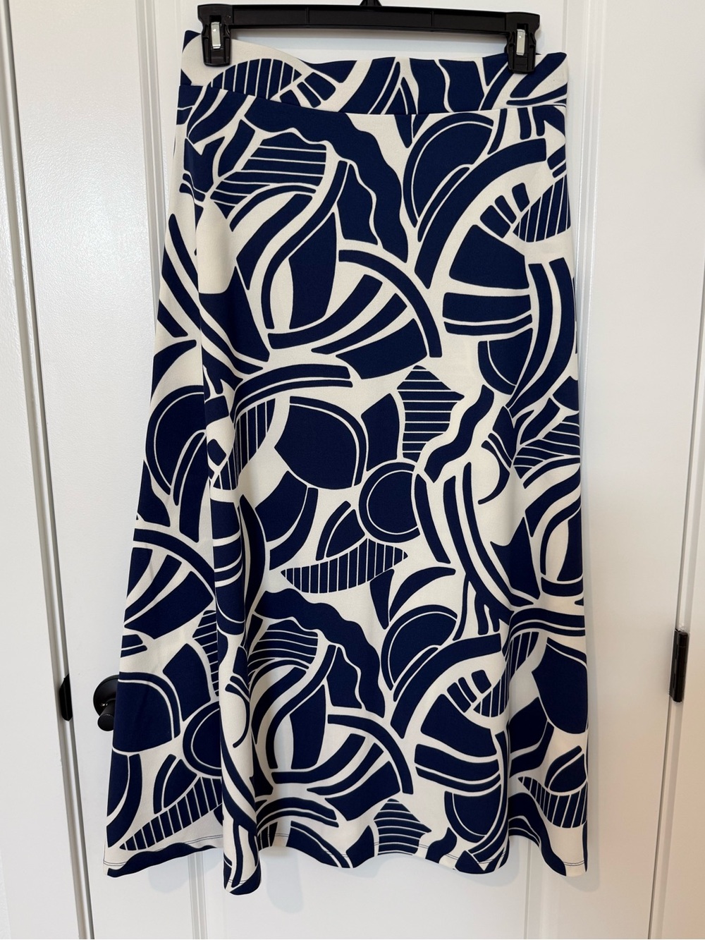 Maxi skirt blue white